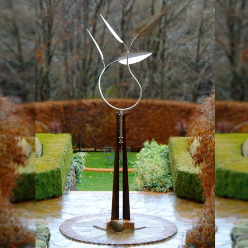 Stainless Steel Landmark Sculpture – Wakaba (Young Leaves) by Rudi Jass, 350x90cm | ARTpark Australia