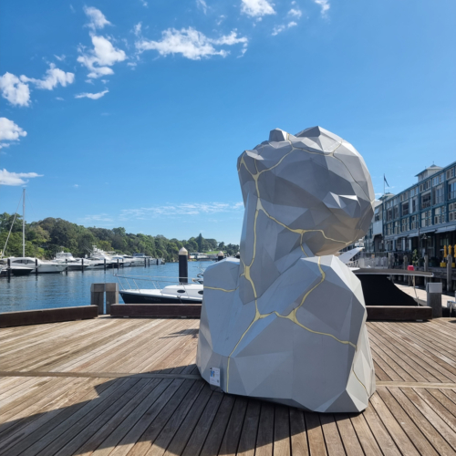 Aluminium Landmark Sculpture – Kin by Edison Chen, 300x200x200cm | ARTpark Australia