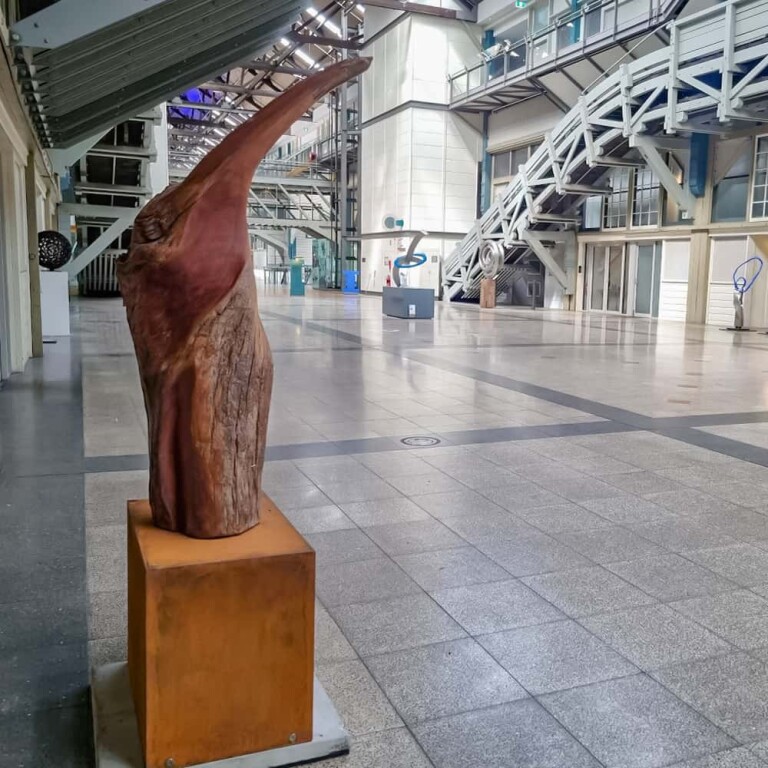 Timber Abstract Sculpture – Bird Form by Margaret Sheridan, 180cm - view 2