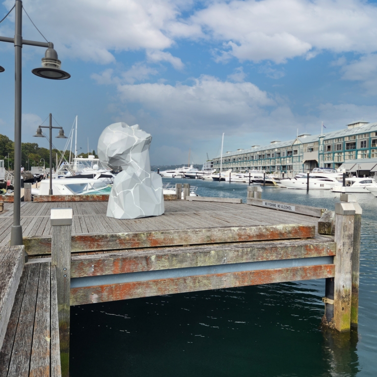 Aluminium Landmark Sculpture – Kin by Edison Chen, 300x200x200cm - view 7
