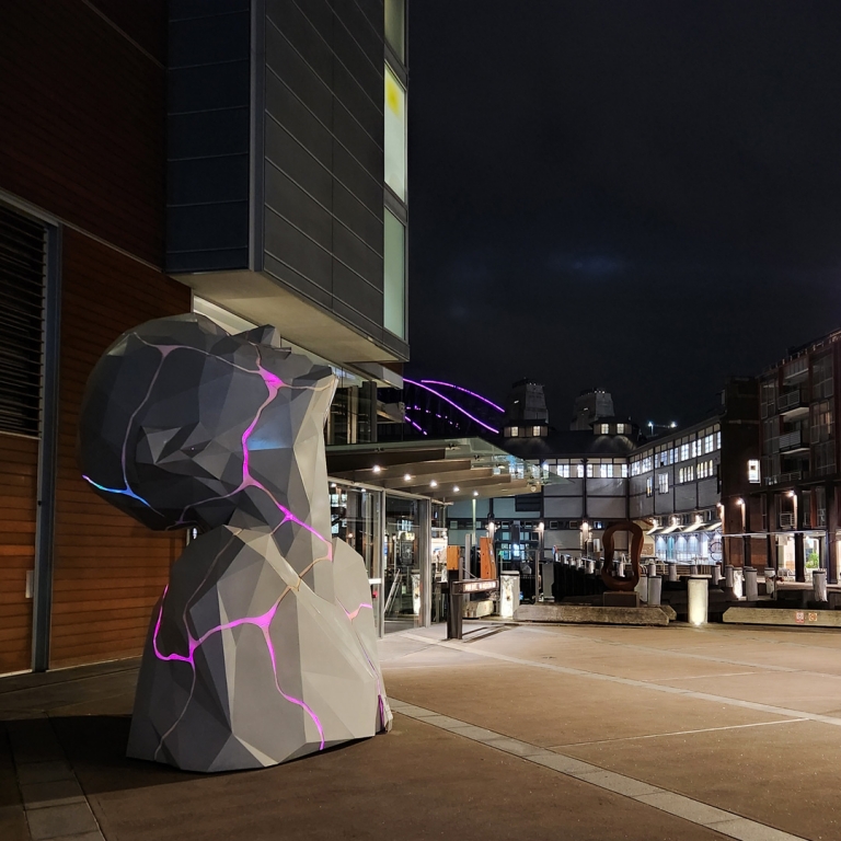 Aluminium Landmark Sculpture – Kin by Edison Chen, 300x200x200cm - view 8