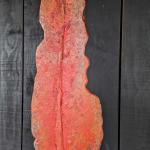 bronze leaf sculpture