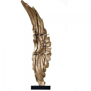 bronze wing sculpture