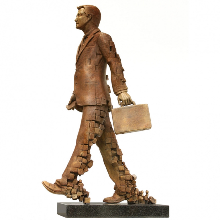 Body  Corporate by Stephen Glassborow - Bronze interior sculpture, 1.8m - view 2