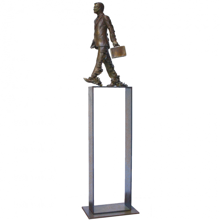 Body Corporate by Stephen Glassborow - Bronze interior sculpture, 1.8m