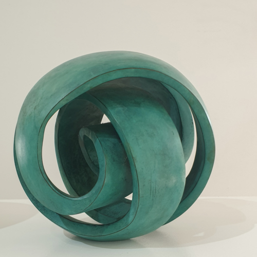 Bronze Round Sculpture – Lose Yourself by Blaze Krstanoski-Blazeski, 20x20x20cm | ARTpark Australia