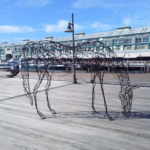 fabricated steel horse sculpture