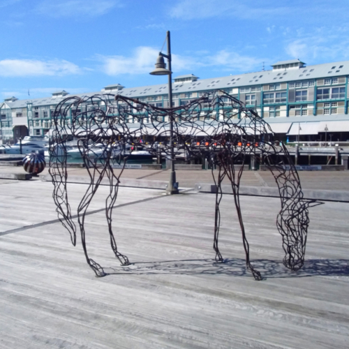 Fabricated Steel Horse Sculpture – Willow by Mark Niglia, 265x202x65cm | ARTpark Australia