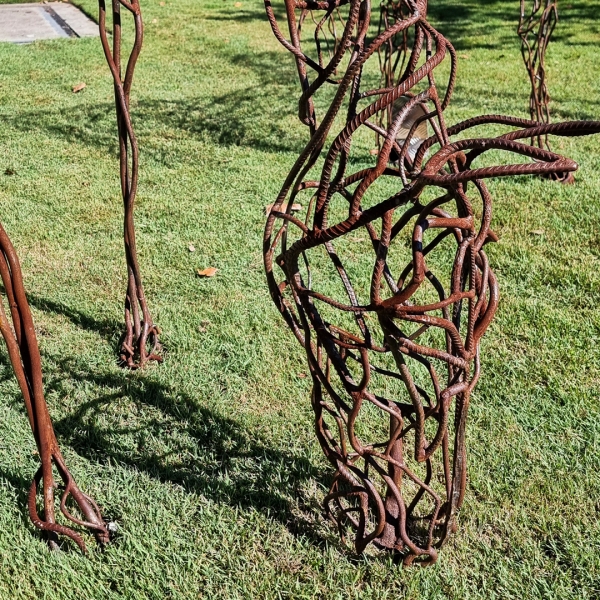 MN Willow life size metal outdoor horse sculpture