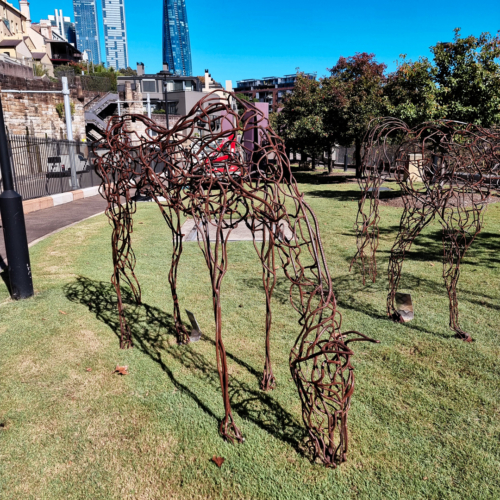 Fabricated Steel Horse Sculpture – Willow by Mark Niglia, 265x202x65cm | ARTpark Australia