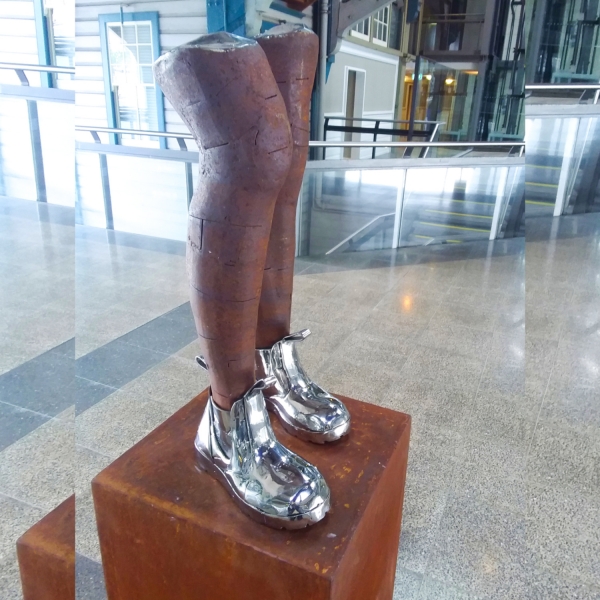 nicole allen garden sculpture boots made for walking