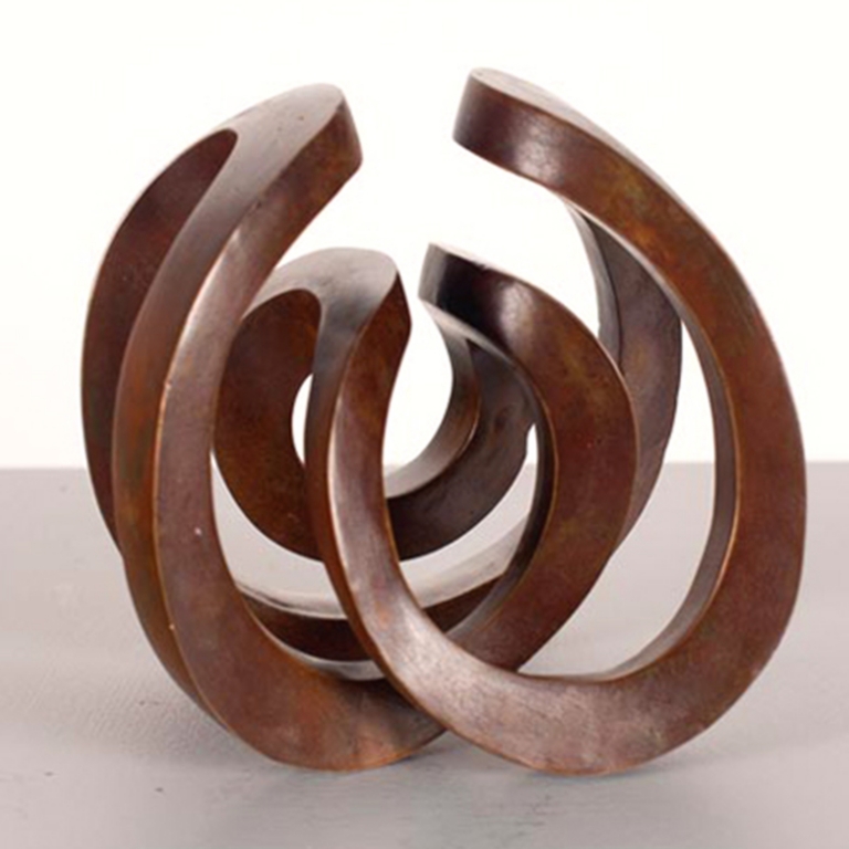 Bronze Round Sculpture – Charming by Blaze Krstanoski-Blazeski, 20x20x20cm
