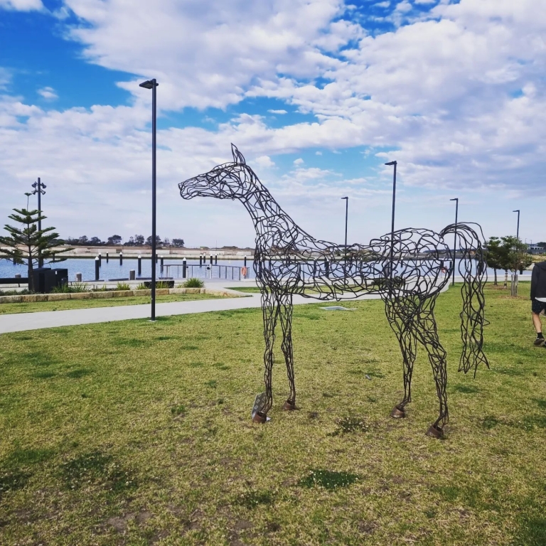 Fabricated Steel Horse Sculpture – King by Mark Niglia, 285x245x65cm - view 10