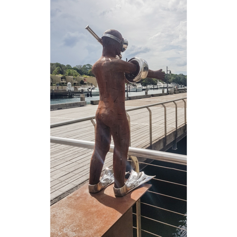 Seaworthy Jnr – (SOLD) by Nicole Allen - Corten steel figurative garden sculpture - view 2