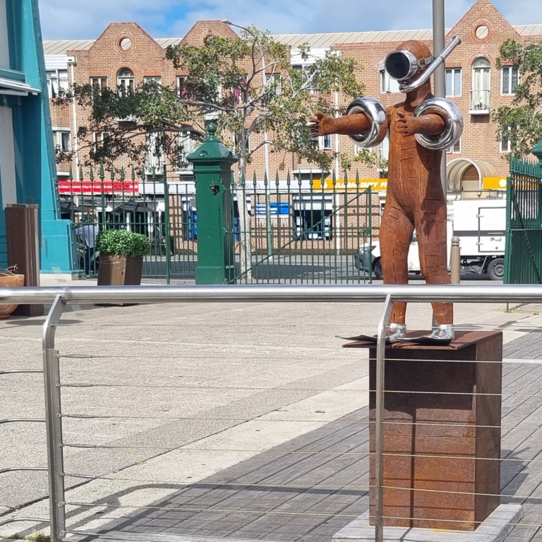 Seaworthy Jnr – (SOLD) by Nicole Allen - Corten steel figurative garden sculpture
