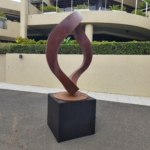 Corten Steel Sculpture – Wavering Circle by Greg Johns, 150cm Diameter | ARTpark Australia