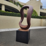Corten Steel Sculpture – Wavering Circle by Greg Johns, 150cm Diameter | ARTpark Australia