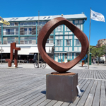 Corten Steel Sculpture – Wavering Circle by Greg Johns, 150cm Diameter | ARTpark Australia