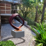 Corten Steel Sculpture – Wavering Circle by Greg Johns, 150cm Diameter | ARTpark Australia