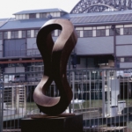 Corten Steel Sculpture – Wavering Circle by Greg Johns, 150cm Diameter | ARTpark Australia