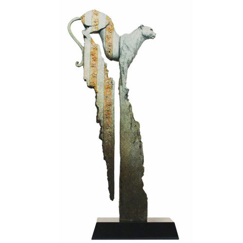 Bronze Animal Sculpture – Flora & Fauna by Stephen Glassborow, 100x30x20cm | ARTpark Australia