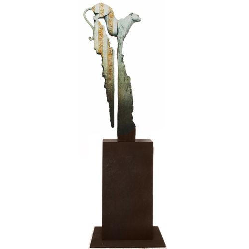 Bronze Animal Sculpture – Flora & Fauna by Stephen Glassborow, 100x30x20cm | ARTpark Australia