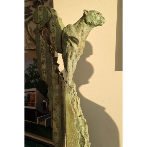 Bronze Animal Sculpture – Flora & Fauna by Stephen Glassborow, 100x30x20cm | ARTpark Australia