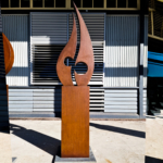 Together - CorTen Steel Sculpture - 200x40x40cm Outdoor garden Sculpture