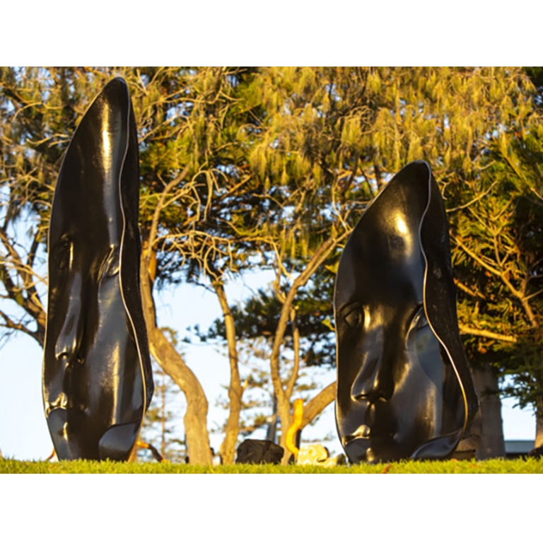 Bronze Figurative Sculpture – Re-Emergence by Sonia Payes, 250x125x40cm - view 2