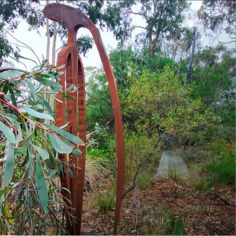 Corten Steel Sculpture – Sentinel by Greg Johns, 294x60x40cm - view 5