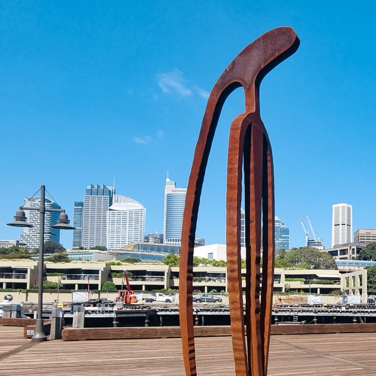 Corten Steel Sculpture – Sentinel by Greg Johns, 294x60x40cm - view 8