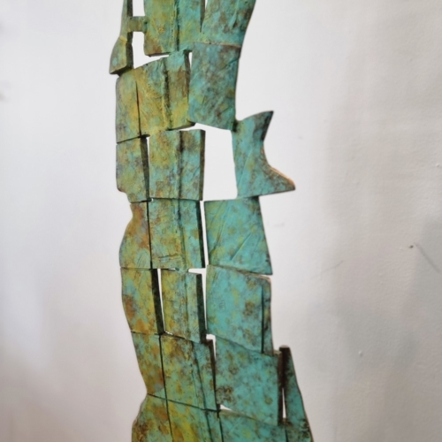 Bronze Leaf Sculpture – Loose Leaf by Stephen Glassborow, 170cm | ARTpark Australia