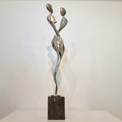 Stainless Steel Abstract Sculpture – Dance by Hugh McLachlan, 120cm | ARTpark Australia