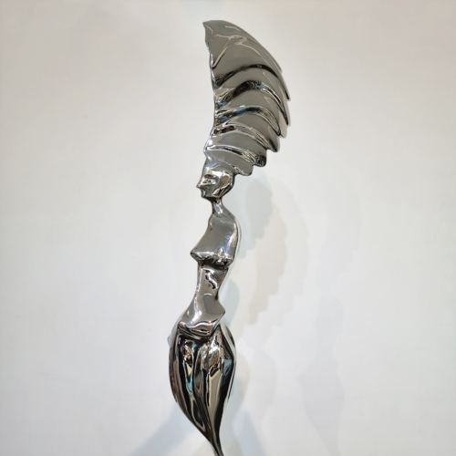 Stainless Steel Figurative Sculpture – Muse of Time, Study by Hugh McLachlan, 120cm | ARTpark Australia