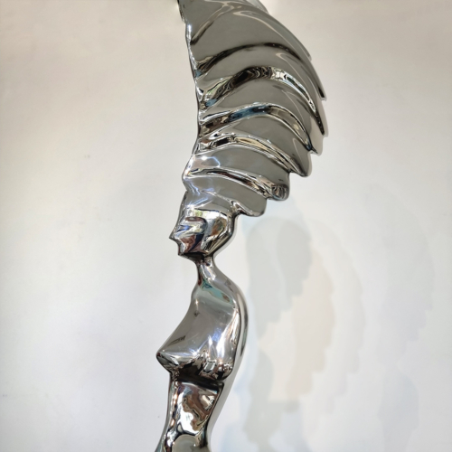 Stainless Steel Figurative Sculpture – Muse of Time, Study by Hugh McLachlan, 120cm | ARTpark Australia