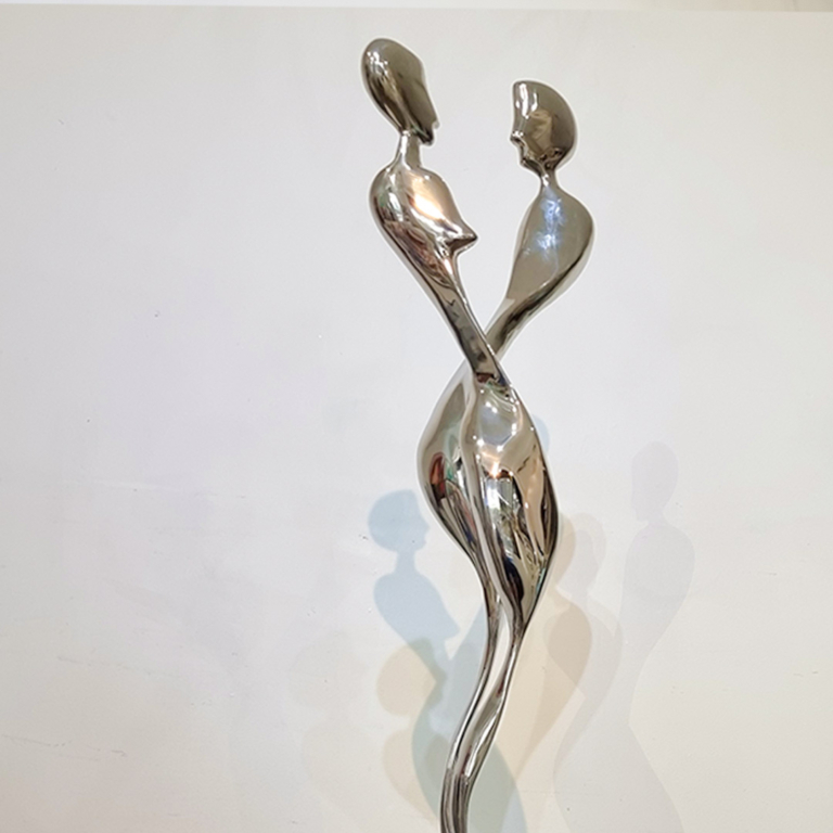 Stainless Steel Abstract Sculpture – Dance by Hugh McLachlan, 120cm - view 2