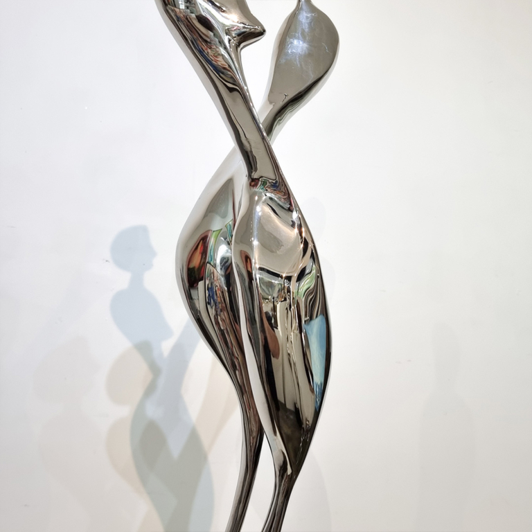 Stainless Steel Abstract Sculpture – Dance by Hugh McLachlan, 120cm - view 5