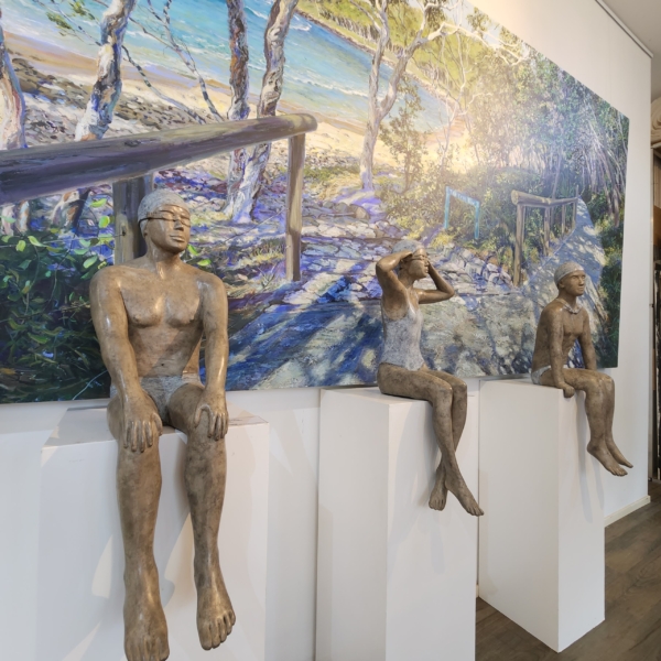 Bronze Figurative Sculpture – Swimmer Series by Mela Cooke, 60-70cm | ARTpark Australia