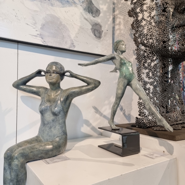 Bronze Figurative Sculpture – Swimmer Series by Mela Cooke, 60-70cm | ARTpark Australia