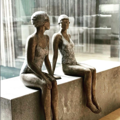 Bronze Figurative Sculpture – Swimmer Series by Mela Cooke, 60-70cm | ARTpark Australia