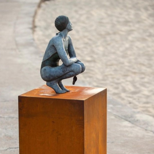 Bronze Figurative Sculpture – Halycon Days by Mela Cooke, 70x31x37cm | ARTpark Australia