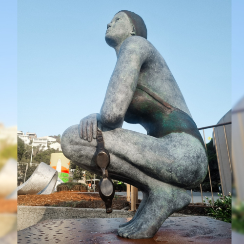 Bronze Figurative Sculpture – Halycon Days by Mela Cooke, 70x31x37cm | ARTpark Australia