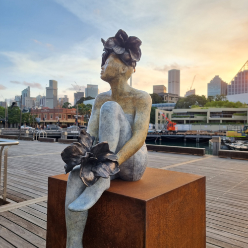 Bronze Figurative Sculpture – Midsummer Night Dream by Mela Cooke, 100cm | ARTpark Australia