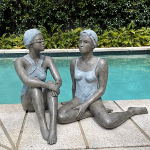 mela cooke bronze garden sculpture