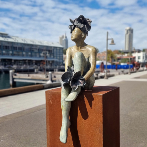 Bronze Figurative Sculpture – Midsummer Night Dream by Mela Cooke, 100cm | ARTpark Australia