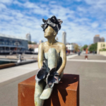 mela cooke sculpture bronze swimmer figure