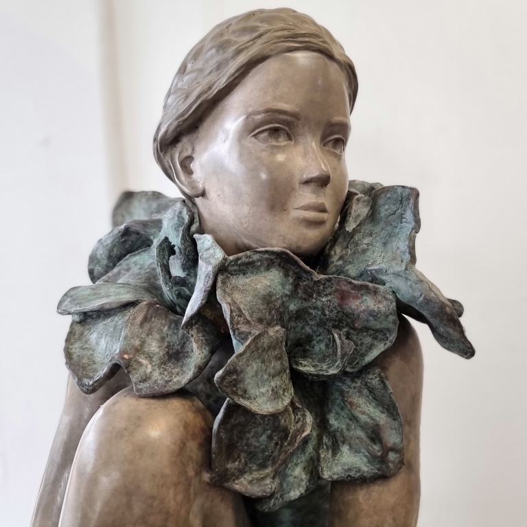 Bronze Swimmer Sculpture – Urban Botanica by Mela Cooke, 98x48x25cm - view 13