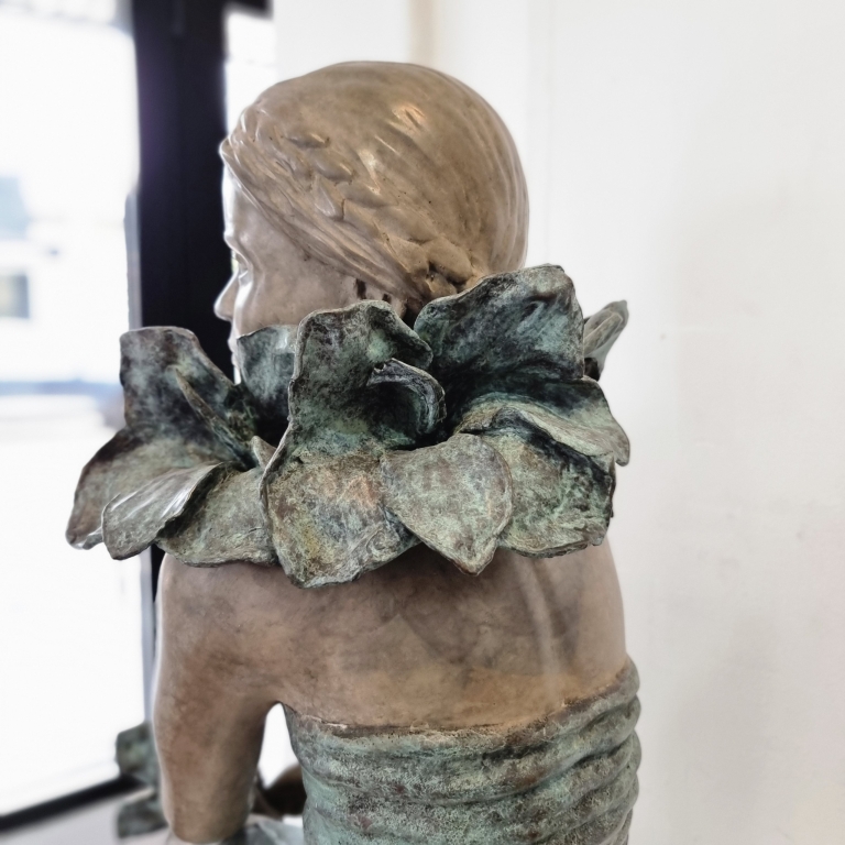 Bronze Swimmer Sculpture – Urban Botanica by Mela Cooke, 98x48x25cm - view 7
