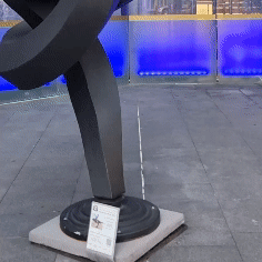 Aluminium Landmark Sculpture – Grace by Martin George, 235x90x85cm - view 2