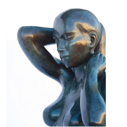 Bronze Figurative Sculpture – Stepping Bather by Phillip Piperides, 165x40x30cm | ARTpark Australia